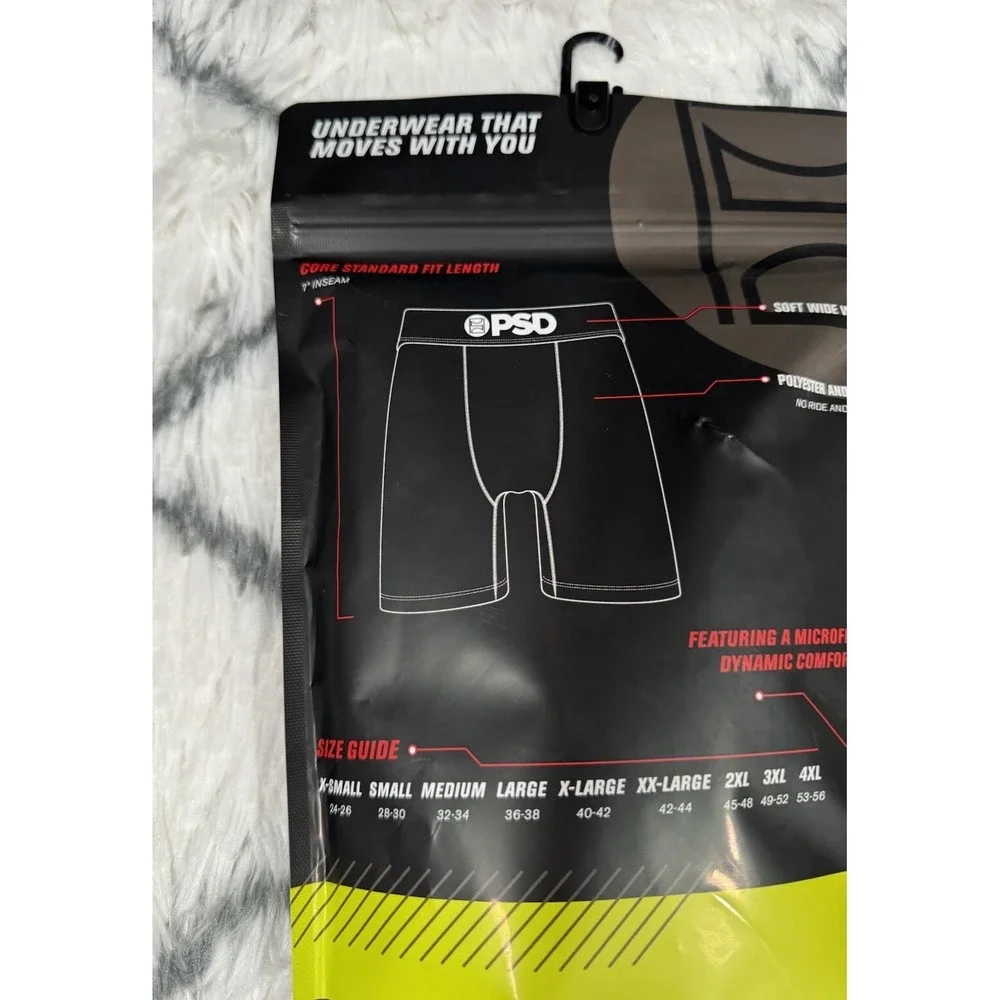PSD Core Standard Safari Chains 3 Pack Premium Boxer Briefs Sz L (36-38) NEW $65